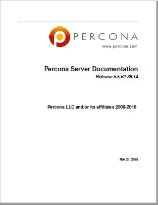 Download Percona Server for MySQL 5.5 Manual