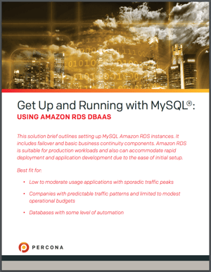  Get Up and Running with MySQL® Using Amazon RDS DBaaS